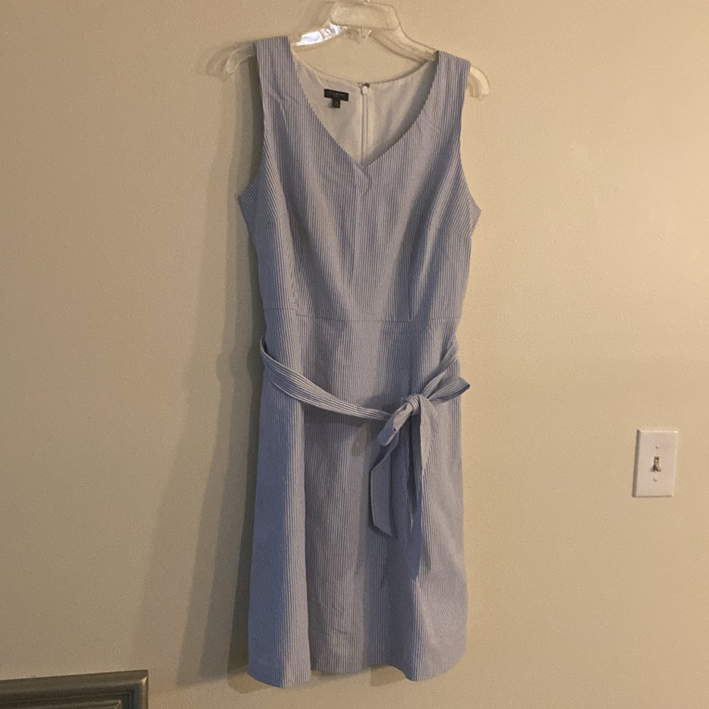 Talbots Spring Midi Dress V-Neck Sleeveless